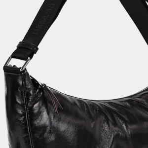 Bolso bandolera media luna negro