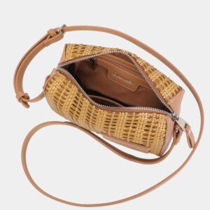 Bandolera pequeña Binnari camel