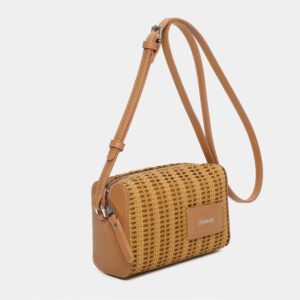 Bandolera pequeña Binnari camel