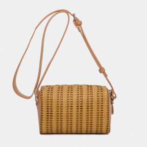 Bandolera pequeña Binnari camel