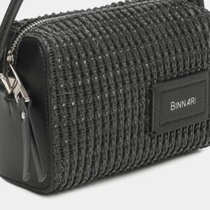 Bandolera pequeña Binnari negro