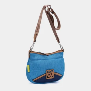 Bolso bandolera Binnari Rose Turquesa Marino