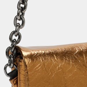 Mini bandolera Camelia bronce