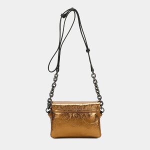 Mini bandolera Camelia bronce