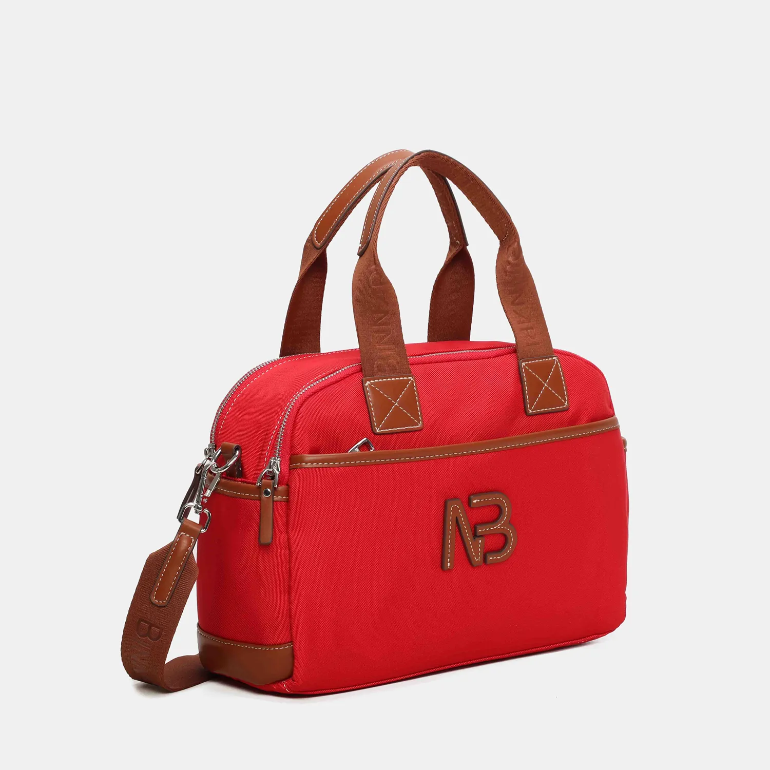 bolso bowling zinia 21182 rojo binnari l
