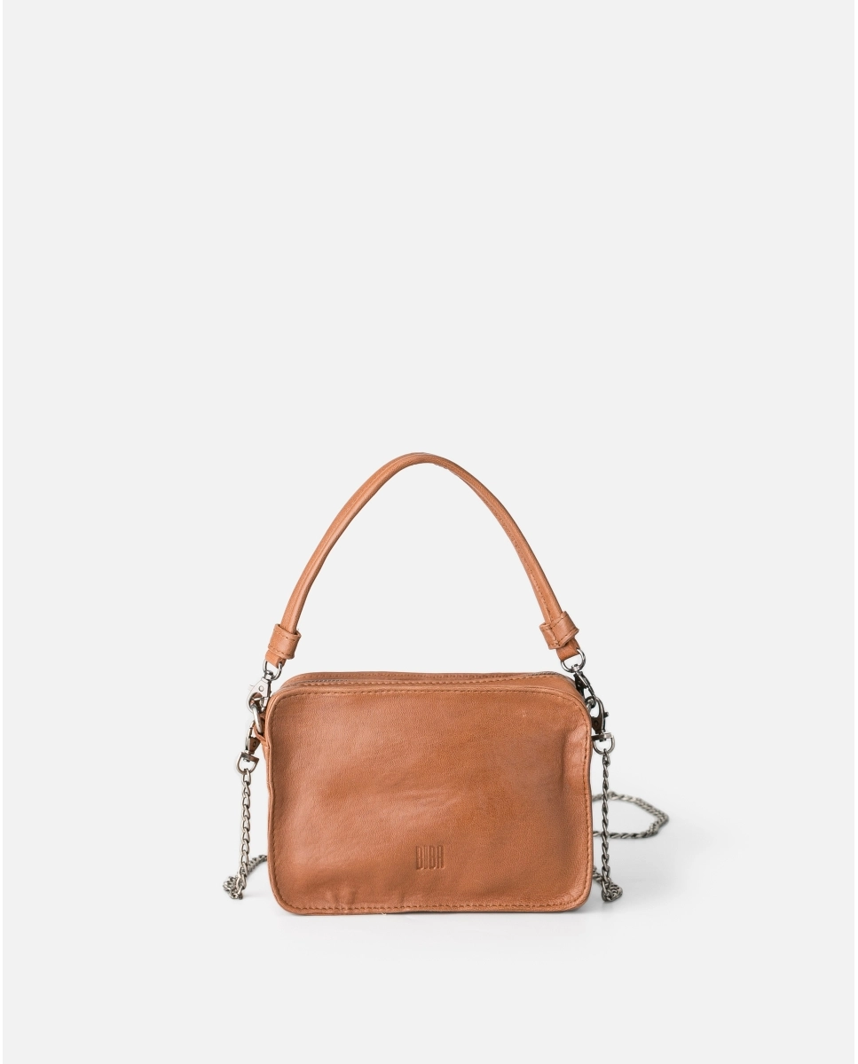 Bolso de hombro de piel Biba Logan aa cuero frontal