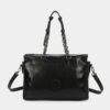 Bolso hombro camelia negro - Thumbnail Image 1