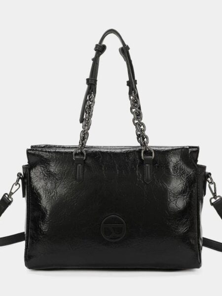 Bolso hombro camelia negro