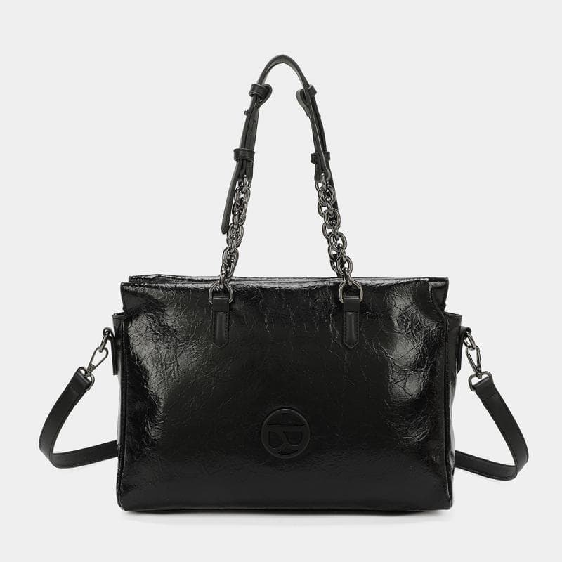 Bolso hombro camelia negro