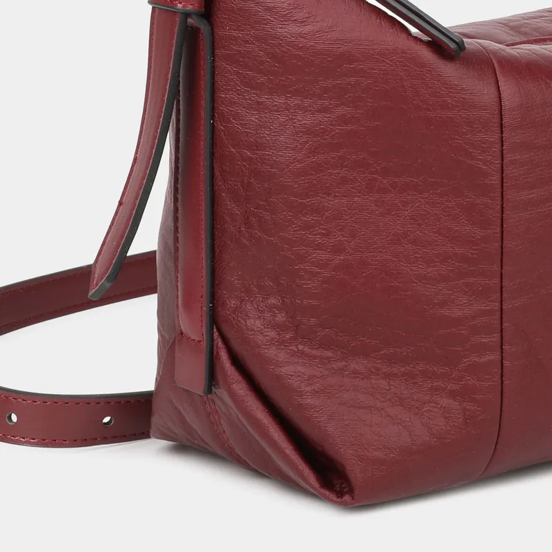 Bolso de hombro Marbella burdeos
