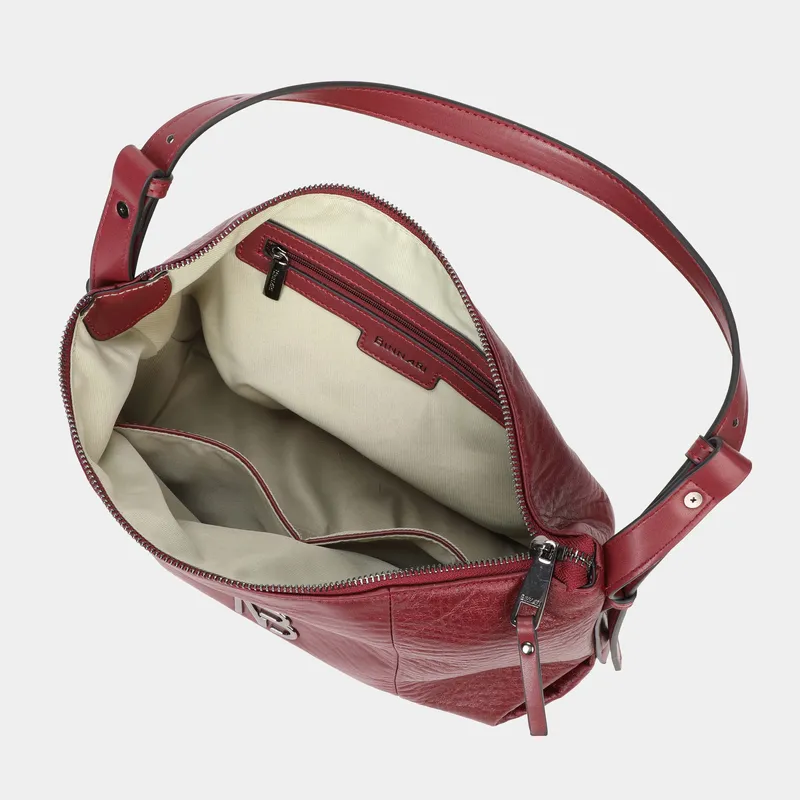 Bolso de hombro Marbella burdeos