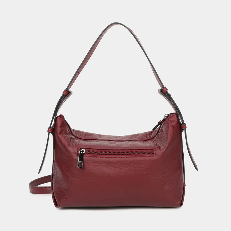 Bolso de hombro Marbella burdeos