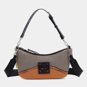 Bandolera mediana Binnari camel orange