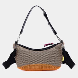 Bandolera mediana Binnari camel orange
