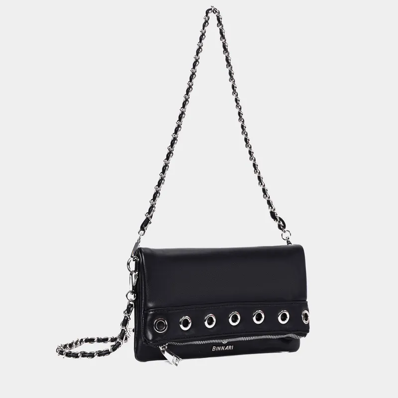 Bolso bandolera solapa Huelva negro