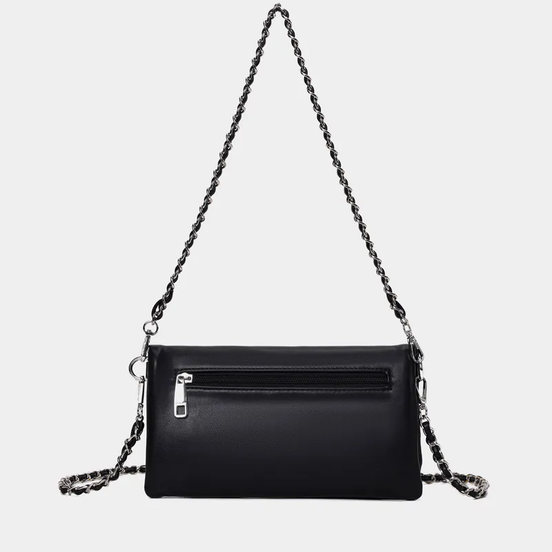 Bolso bandolera solapa Huelva negro