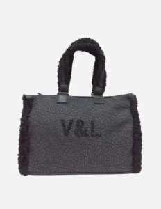 Vista frontal de Bolso Shopper Victorio & Lucchino negro