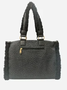 bolso shopper V&L Aura negro vista trasera