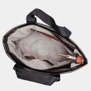 Bolso de hombro con asas de mano café