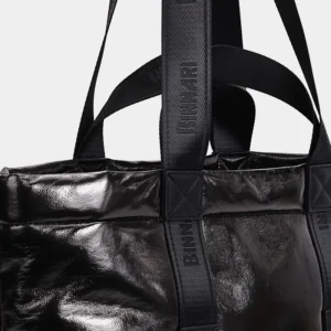 Bolso de hombro con asas de mano negro