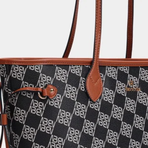 Bolso de hombro Loja grande negro - Thumbnail Image 4