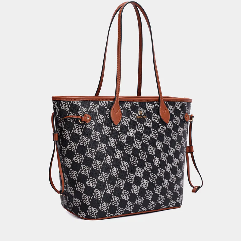 bolso-shopper-loja-20340-negro-binnari-l Bolso de hombro Loja grande negro