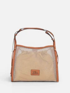 Bolso de hombro grande rejilla V&L Cairo
