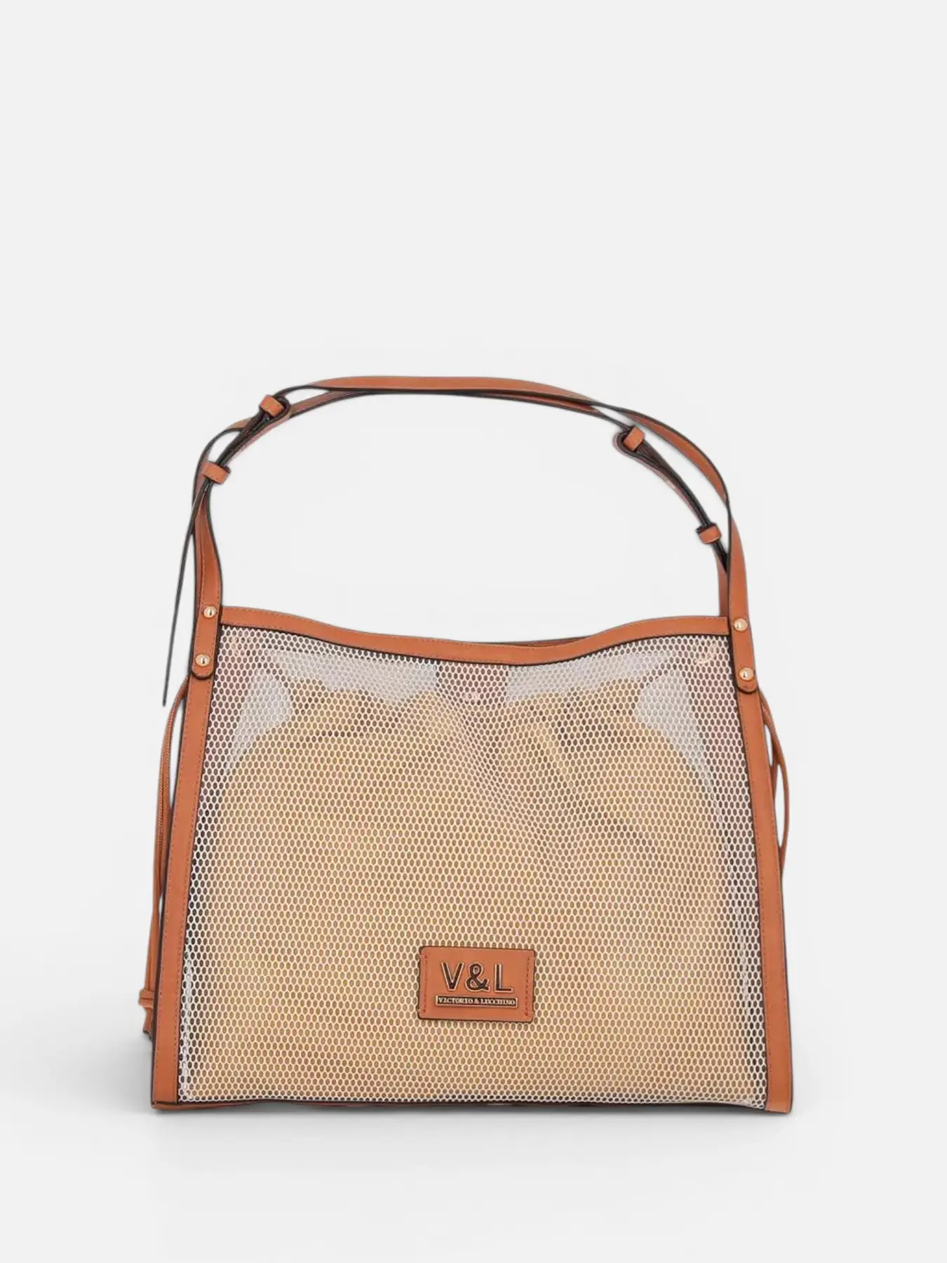 Bolso de hombro grande rejilla V&L Cairo