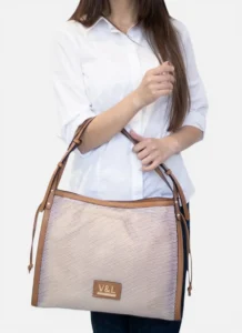 Bolso de hombro grande rejilla V&L Cairo