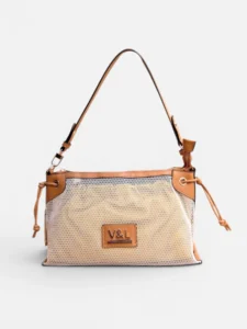 Bolso de hombro rejilla con bandolera V&L Cairo