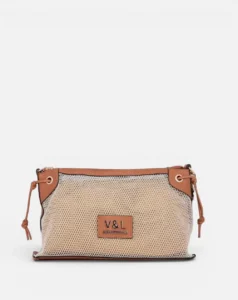 Bolso de hombro rejilla con bandolera V&L Cairo