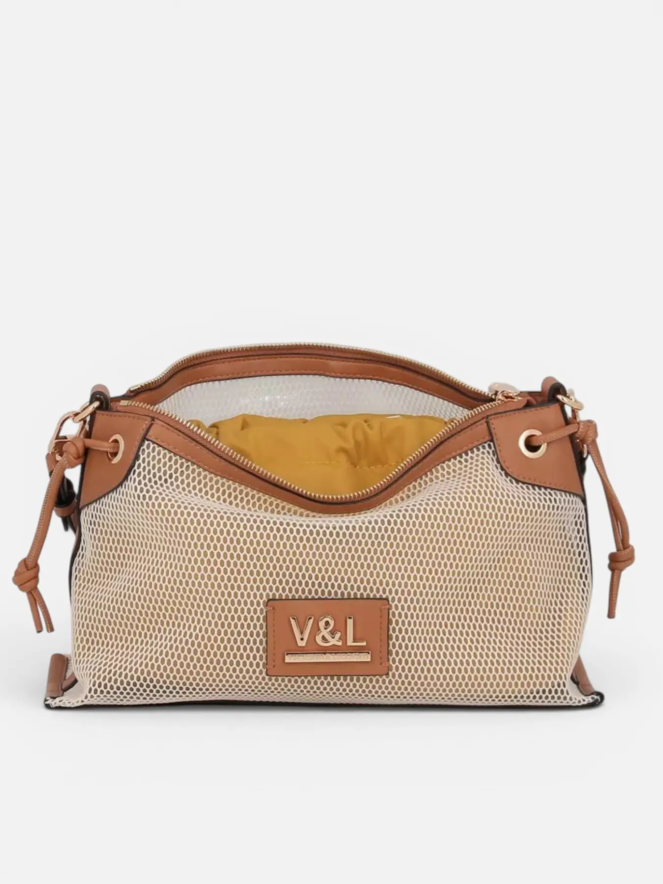 Bolso de hombro rejilla con bandolera V&L Cairo