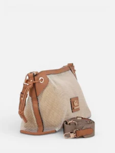 Bolso de hombro rejilla con bandolera V&L Cairo