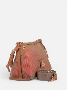 Bolso de hombro rejilla con bandolera V&L Cairo