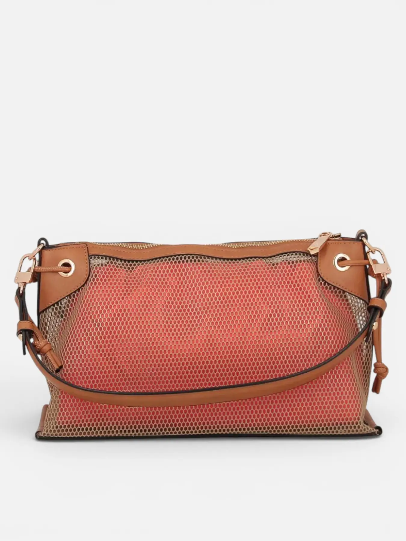 Bolso de hombro rejilla con bandolera V&L Cairo
