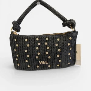 Bolso de fiesta negro Victorio & Lucchino Lea