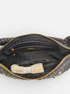 Bolso de fiesta negro Victorio & Lucchino Lea