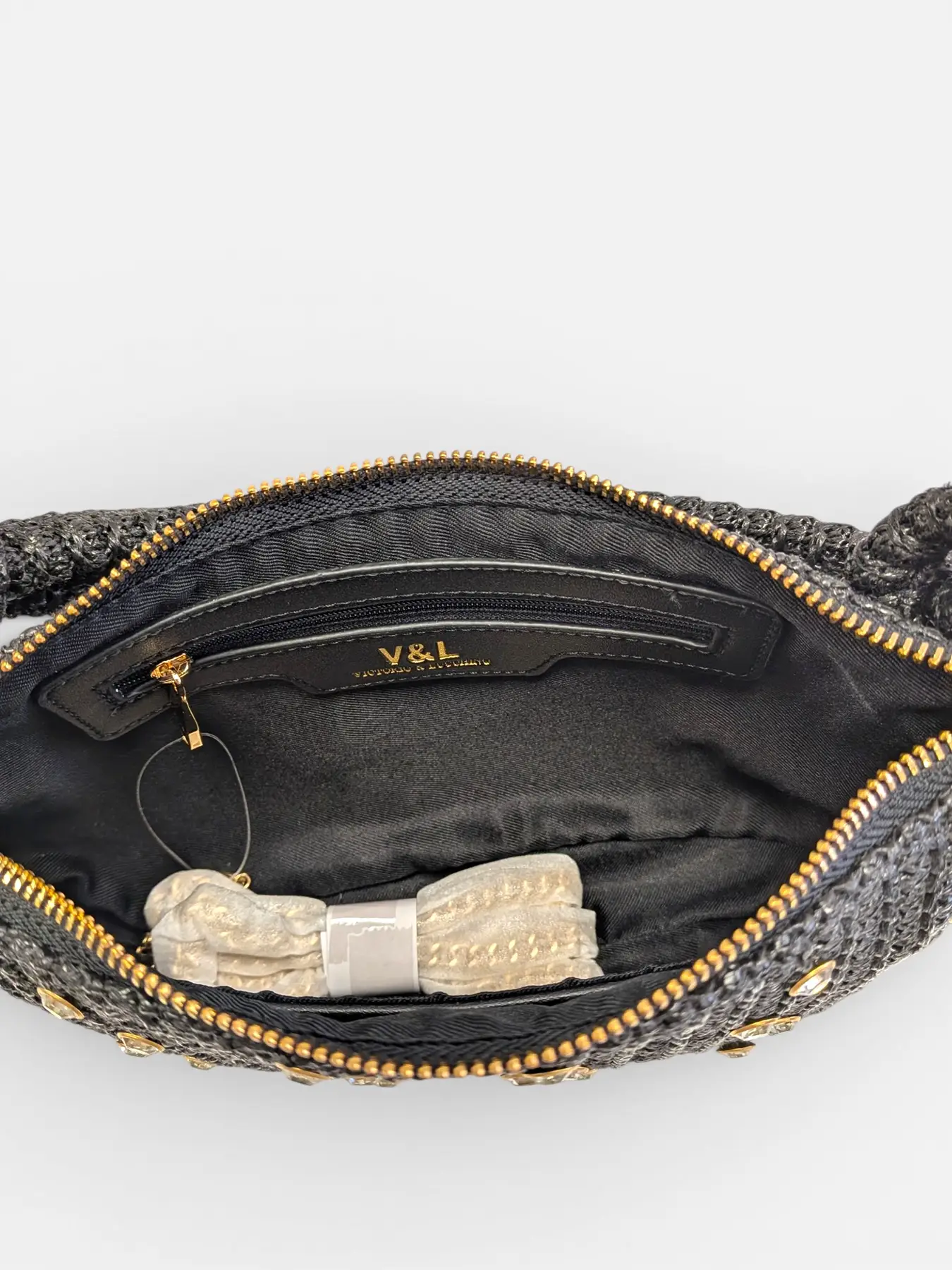 Bolso de fiesta negro Victorio & Lucchino Lea