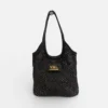 Bolso de fiesta negro con cadena Victorio & Lucchino Oslo