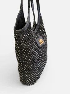 Bolso de fiesta negro con cadena Victorio & Lucchino Oslo
