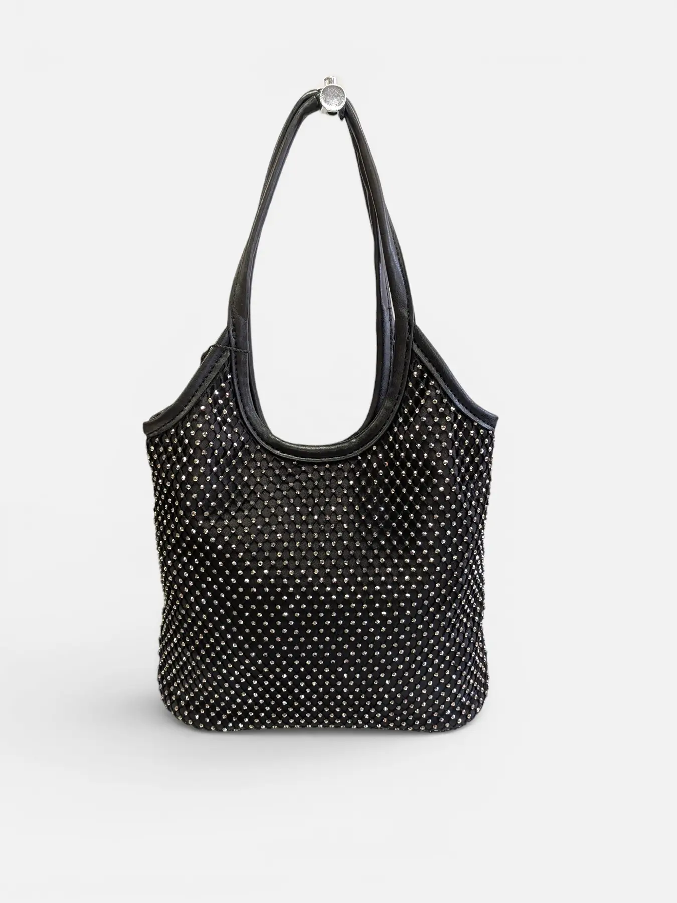 Bolso de fiesta negro con cadena Victorio & Lucchino Oslo