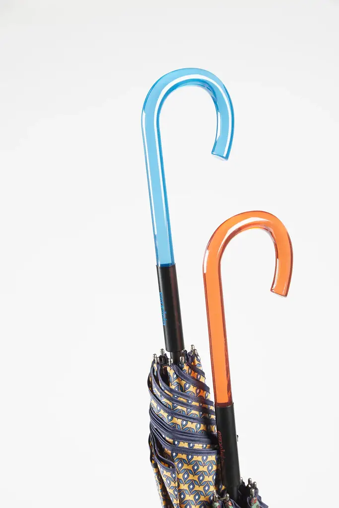 Paraguas largo automático geométrico