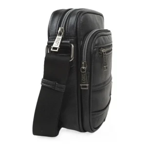 Bandolera doble delantero Lois Haltom en polipiel