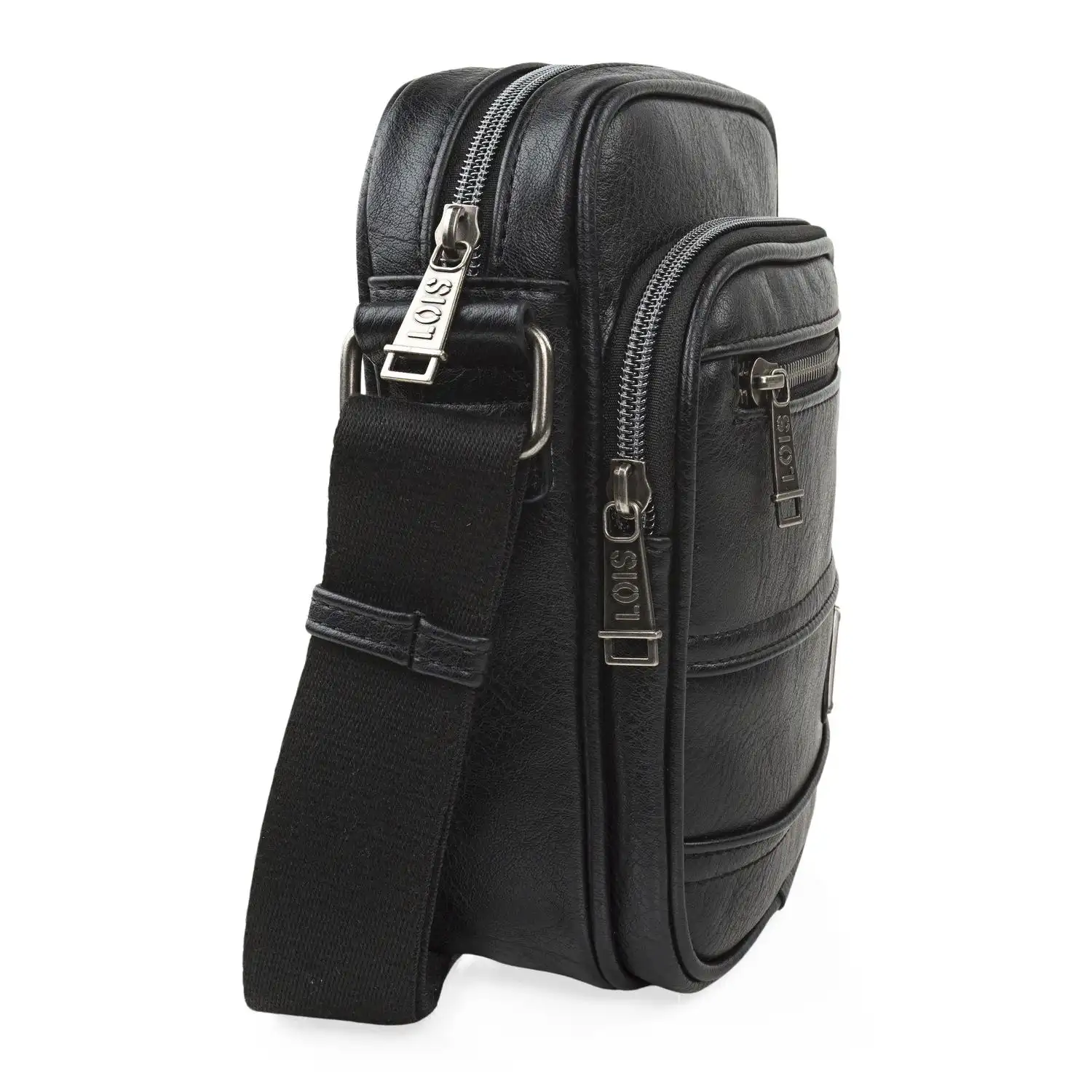 Bandolera doble delantero Lois Haltom en polipiel