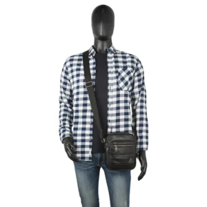 Bandolera doble delantero Lois Haltom en polipiel
