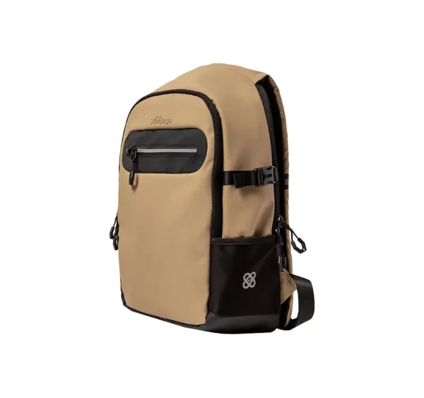 mochila adventure eco beige inclinada