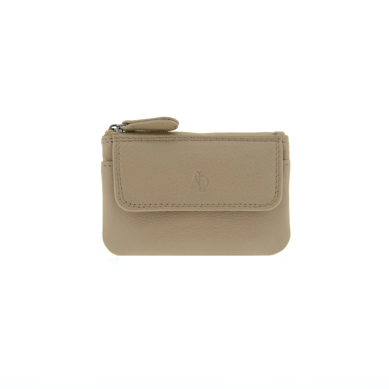 Monedero de piel con solapa