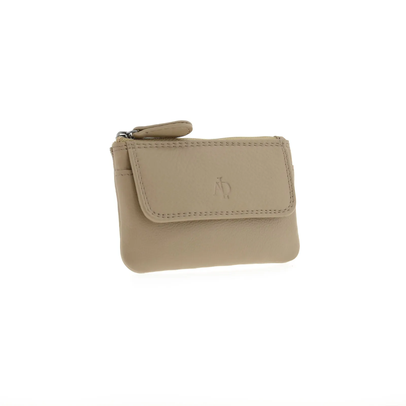 Monedero de piel con solapa