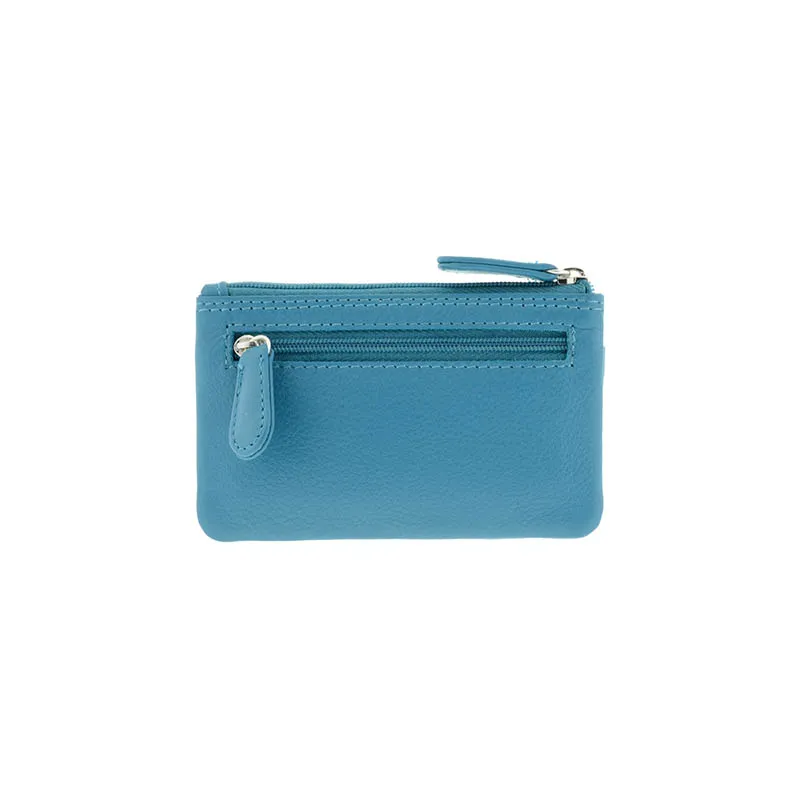 Monedero de piel con solapa