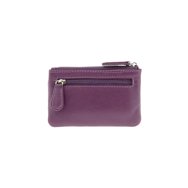 Monedero de piel con solapa